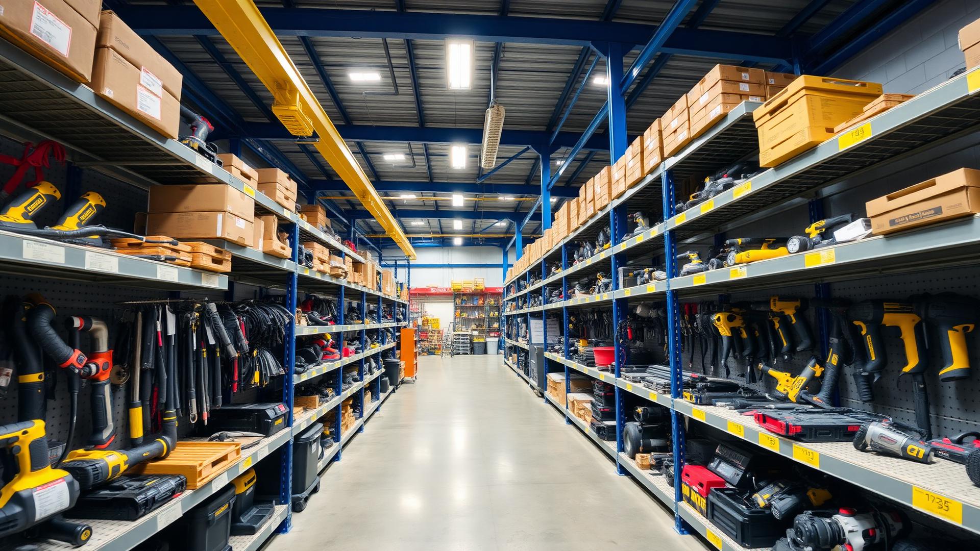 Almacén FERRE IMA con herramientas y materiales